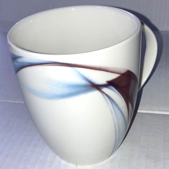 MIKASA Kya Mug Cup White Smokey Gray Purple Blue 4 inches Tall - Picture 5 of 9
